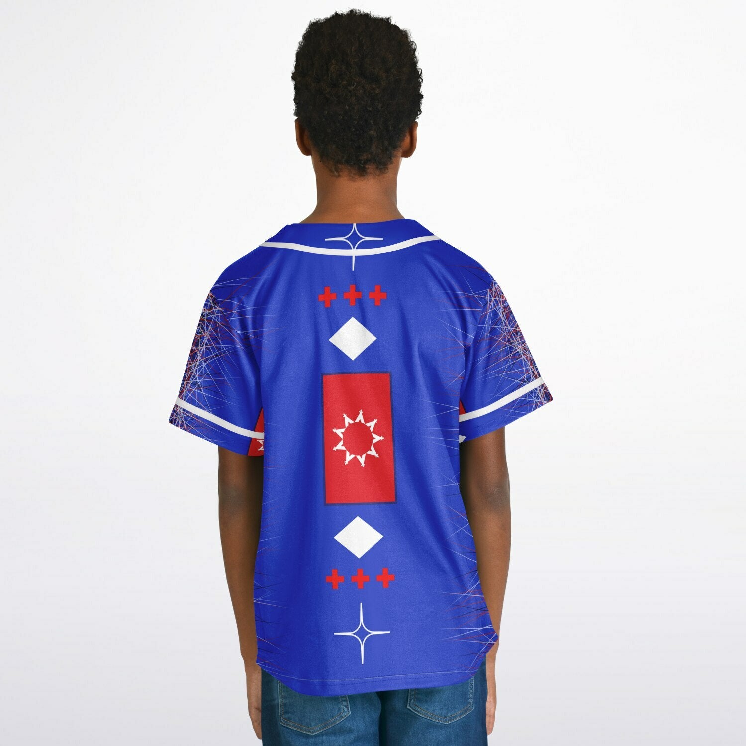$NiieihiiNookei OST Flag Design Kids Baseball Jersey - AOP