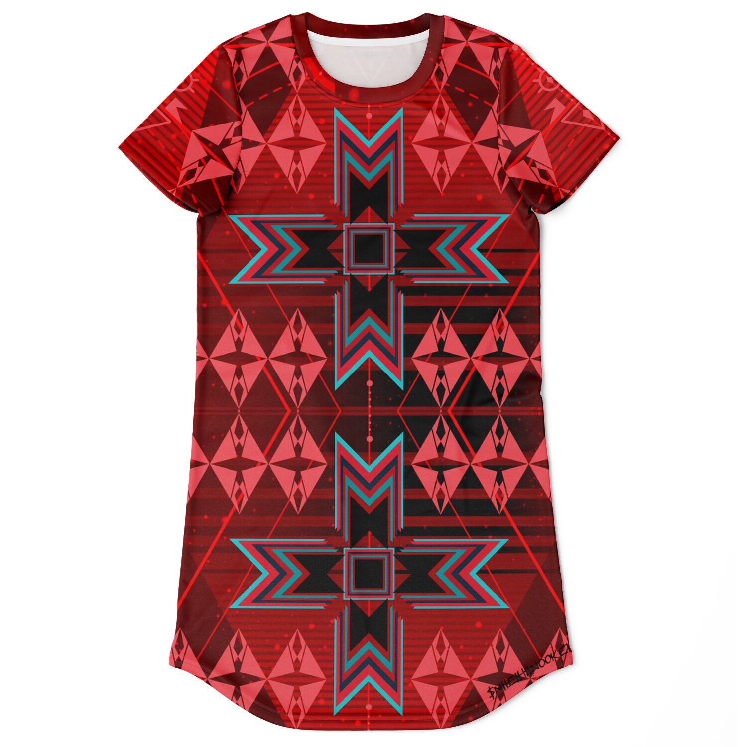 $NiieihiiNookei T-Shirt Dress - AOP