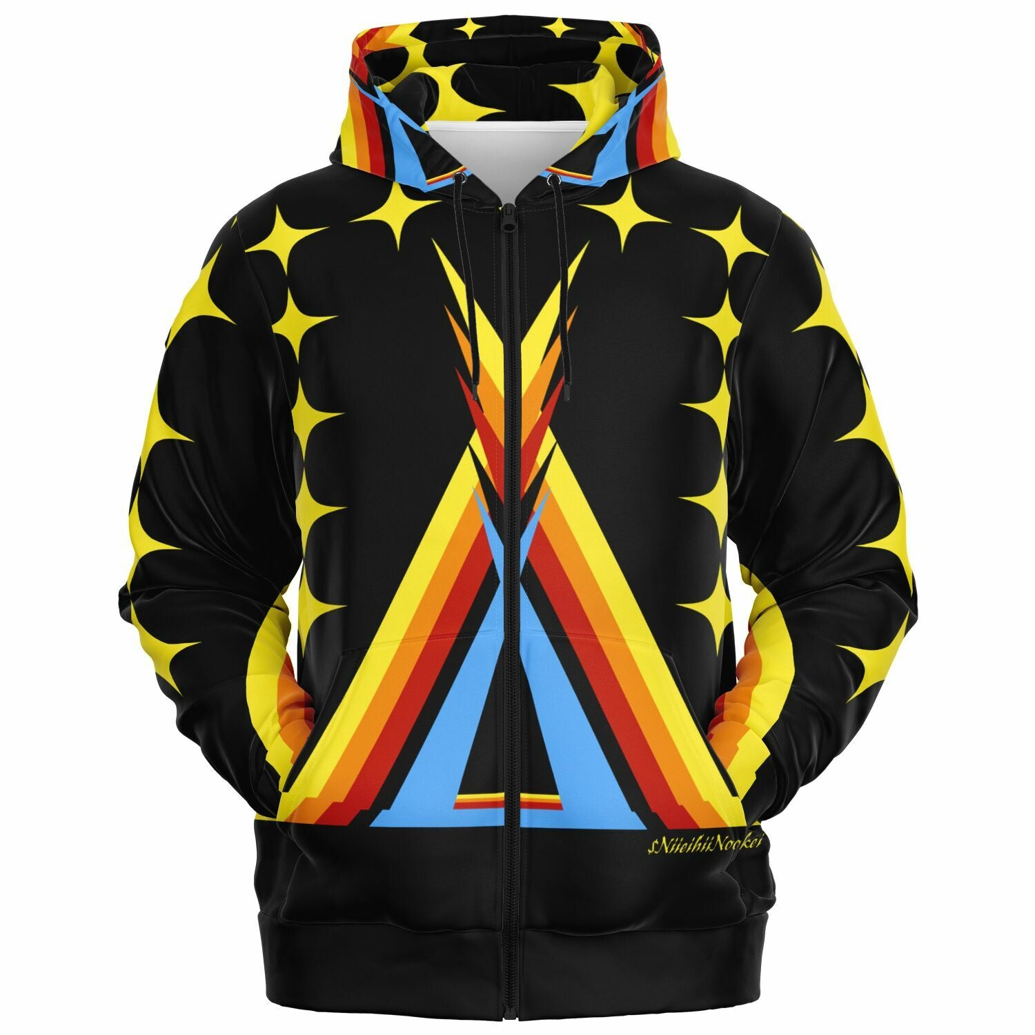 $NiieihiiNookei Zip-Up Hoodie - AOP