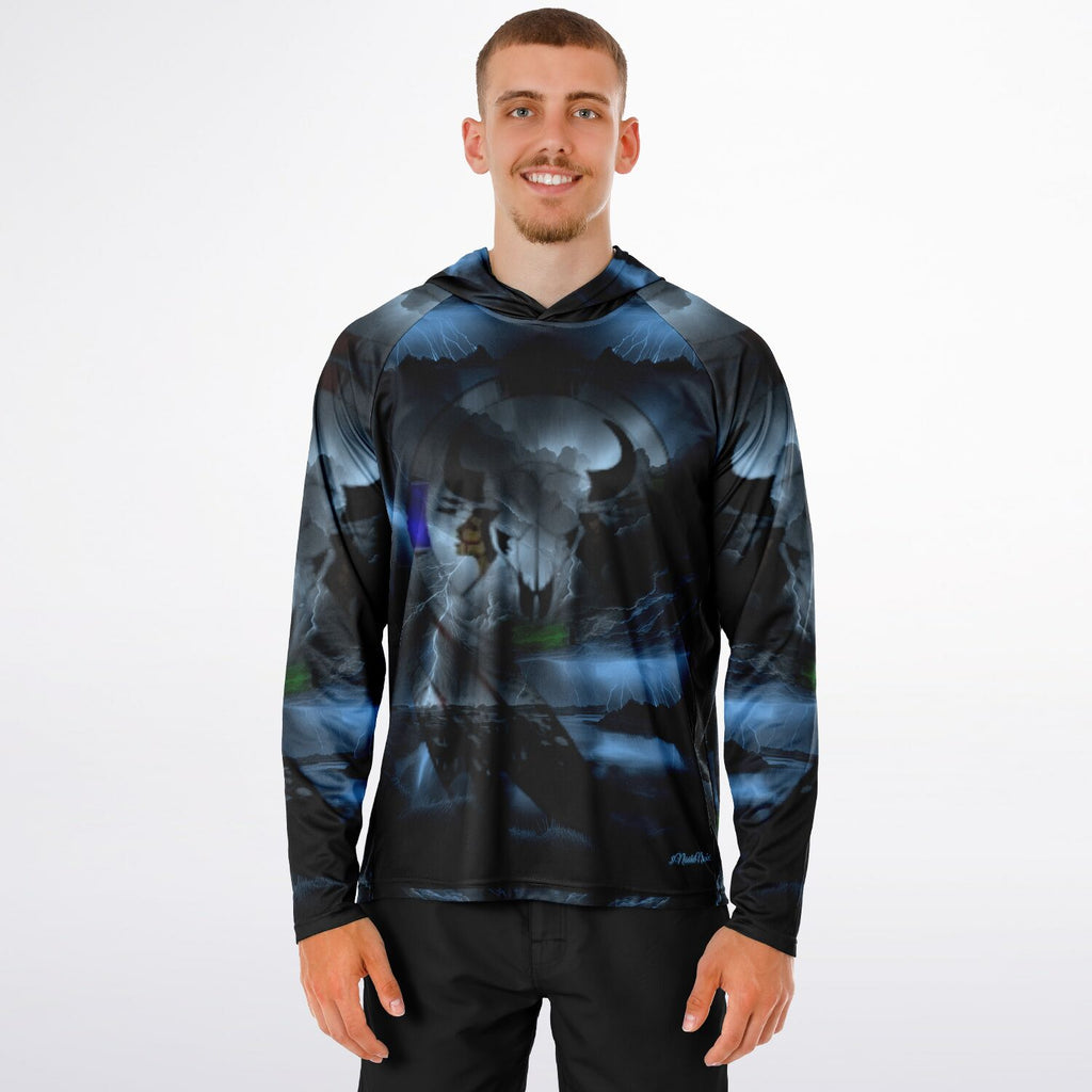 Northern Arapaho Tribe Logo Hooded Performance Shirt - AOP