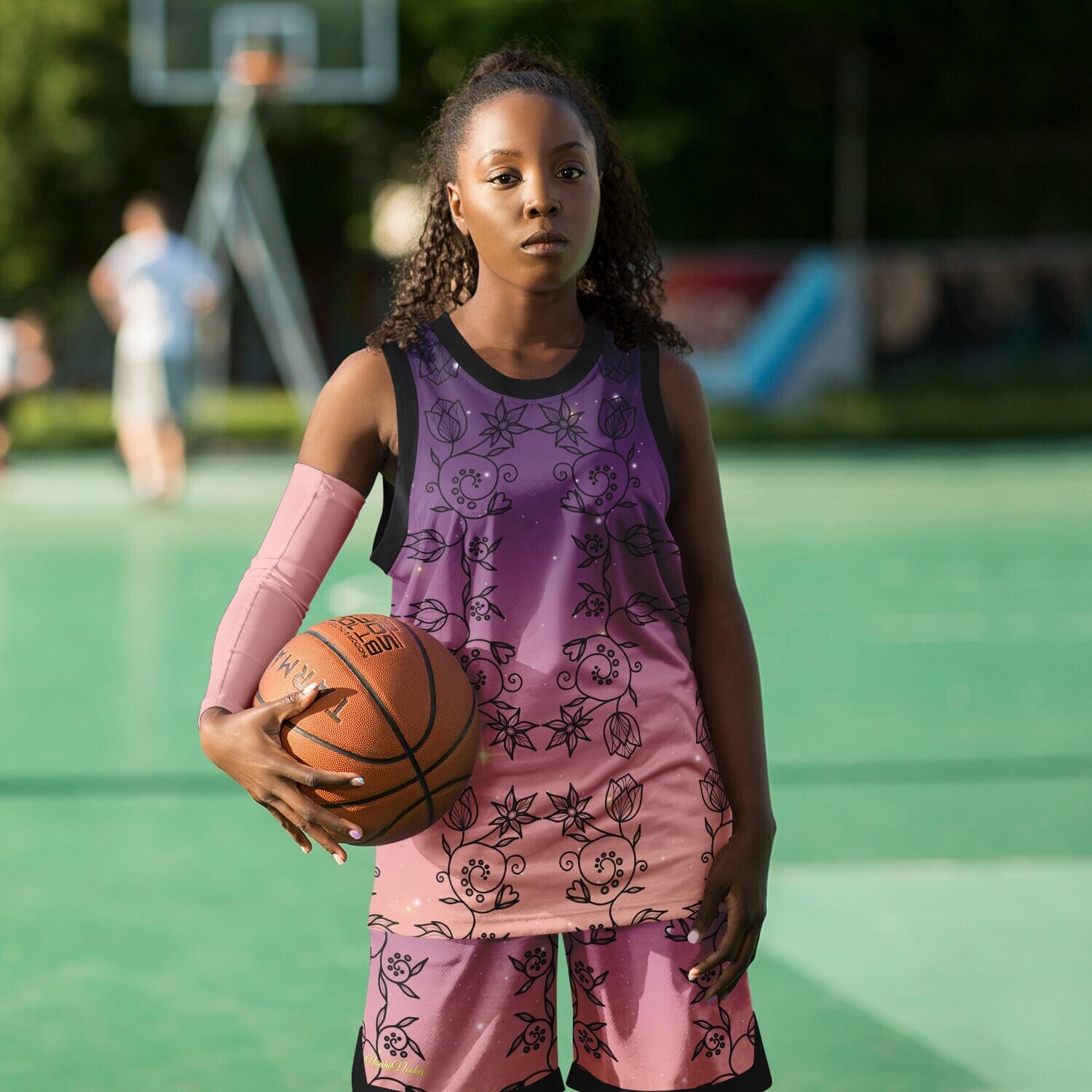 $NiieihiiNookei Basketball Jersey Rib - AOP